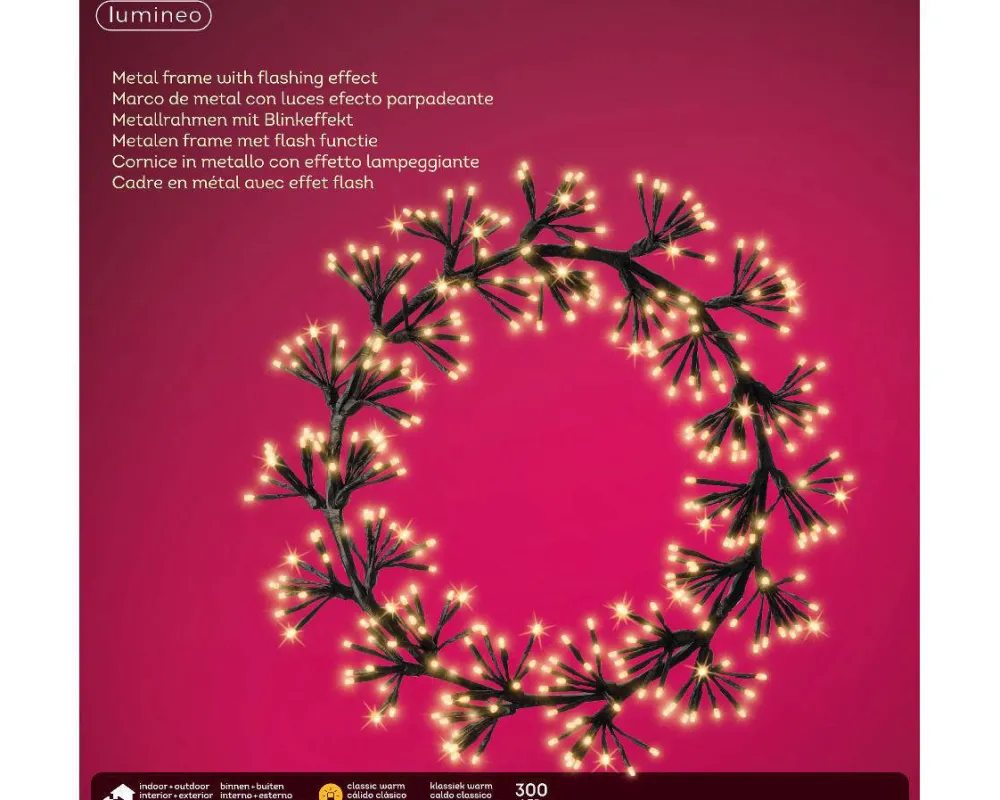 Discount Lumineo Kerstkrans (300 Led)