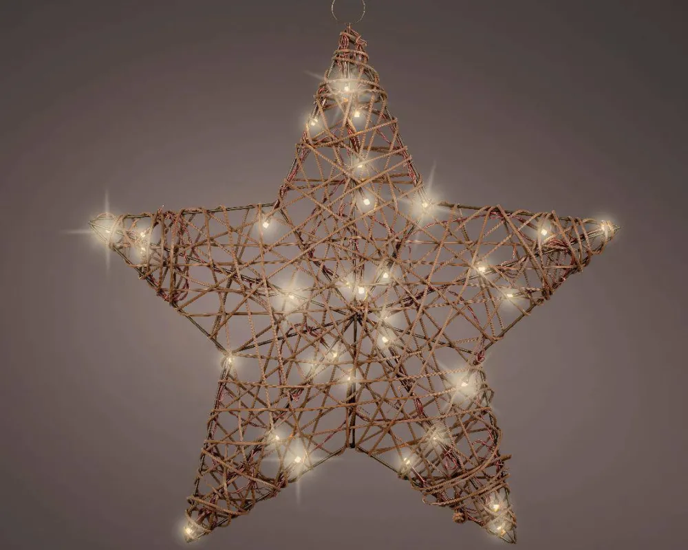 Store Lumineo Wicker Ster (32 Led)