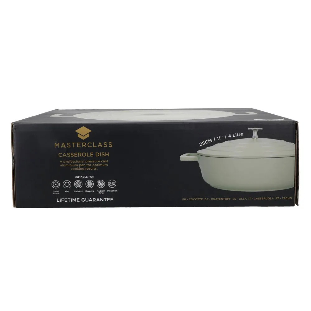 Clearance MasterClass Gietaluminium Braadpan (O28 Cm) (4L) (Lichtgewicht)