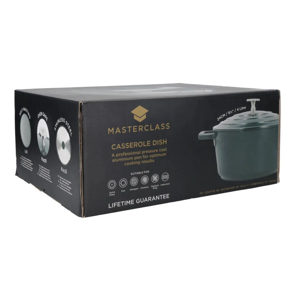 Cheap MasterClass Gietaluminium Braadpan (O24 Cm) (4L) (Lichtgewicht)