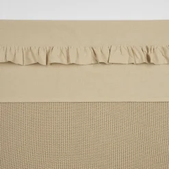 Shop Meyco Baby Ledikantlaken Ruffle 100X150 Sand