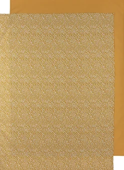 Online Meyco Baby Ledikantlaken - Set Van 2 100X150 Cm Cheetah/Uni Honey Gol
