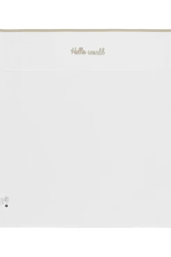 Online Meyco Baby Wieglaken Hello World 75X100 Cm Sand