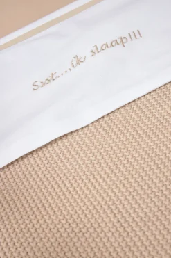 Cheap Meyco Baby Wieglaken Ssst...Ik Slaap!! 75X100 Sand