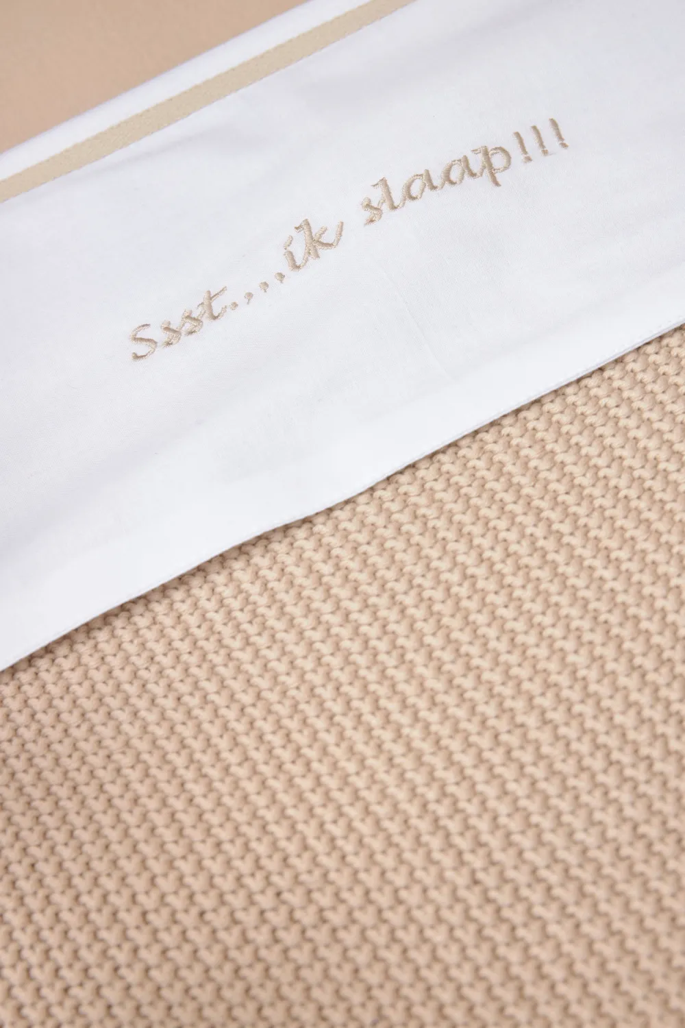 Cheap Meyco Baby Wieglaken Ssst...Ik Slaap!! 75X100 Sand