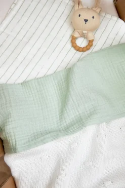 Hot Meyco Hydrofiele Baby Ledikantlaken 100X150Cm Soft Green