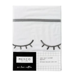 Outlet Meyco Sleepy Eyes Wieglaken 75X100 Cm Grijs
