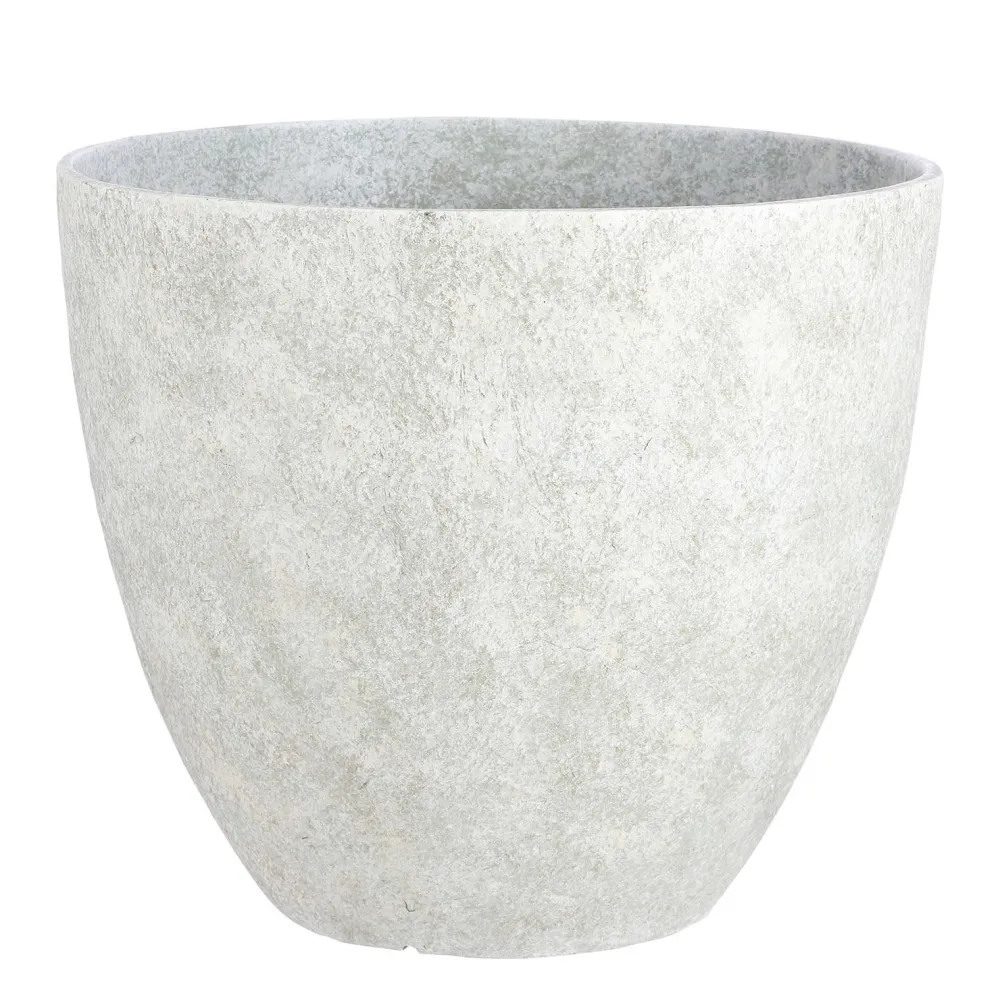 Bravo Bloempot Rond Lichtgrijs Slate - (H40Xo45 Cm)|Mica Decorations Hot