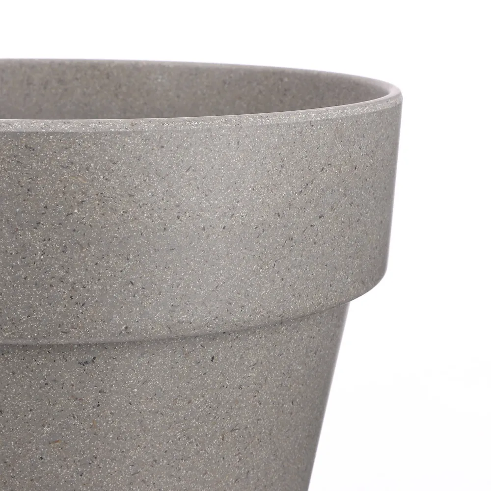 Orion Bloempot Rond Grijs - (H34Xo36 Cm)|Mica Decorations Online