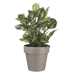 Orion Bloempot Rond Grijs - (H34Xo36 Cm)|Mica Decorations Online
