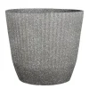 Rio Bloempot Rond Grijs Terrazzo - (H40,5Xo45 Cm)|Mica Decorations Online