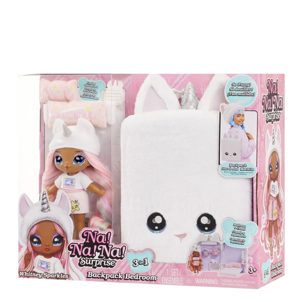 3-In-1 Speelset Met Rugzak, Slaapkamer En Whitney Sparkles Met Eenhoornthema|Na! Na! Na! Surprise Discount