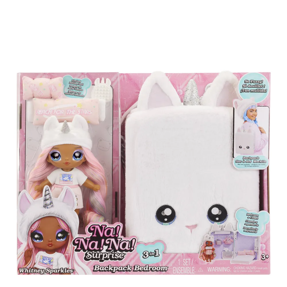 3-In-1 Speelset Met Rugzak, Slaapkamer En Whitney Sparkles Met Eenhoornthema|Na! Na! Na! Surprise Discount