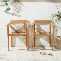 Teak Tuinstoel Bromo (Set Van 2)|NOUS Garden Clearance