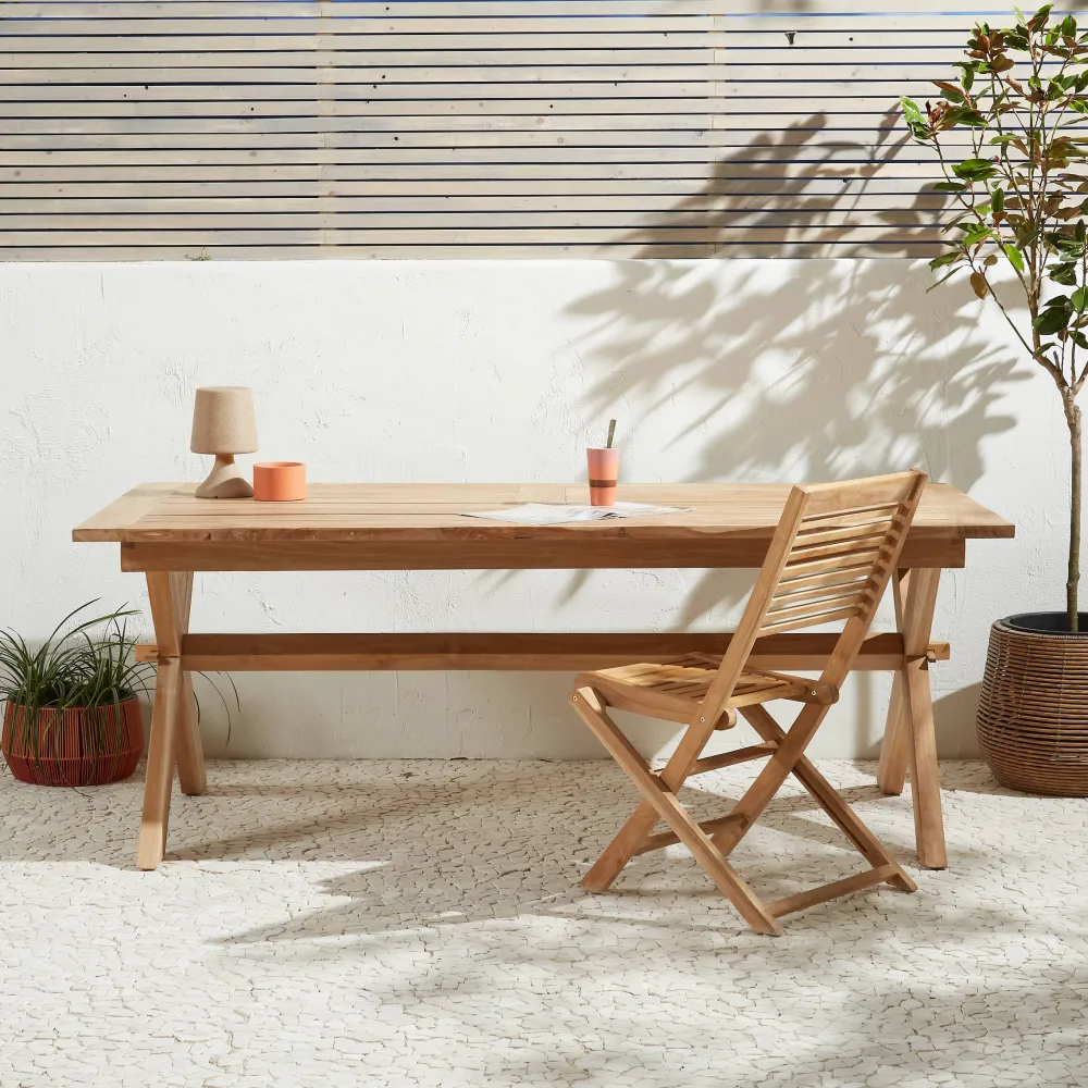 Teak Tuintafel Tautan (200X100 Cm)|NOUS Garden Sale