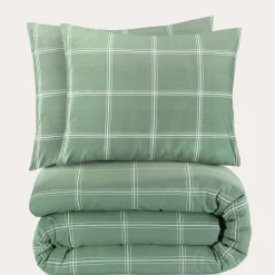 Outlet NOUS Living Katoenen Dekbedovertrek 2 Persoons Line Check (200X220 Cm)