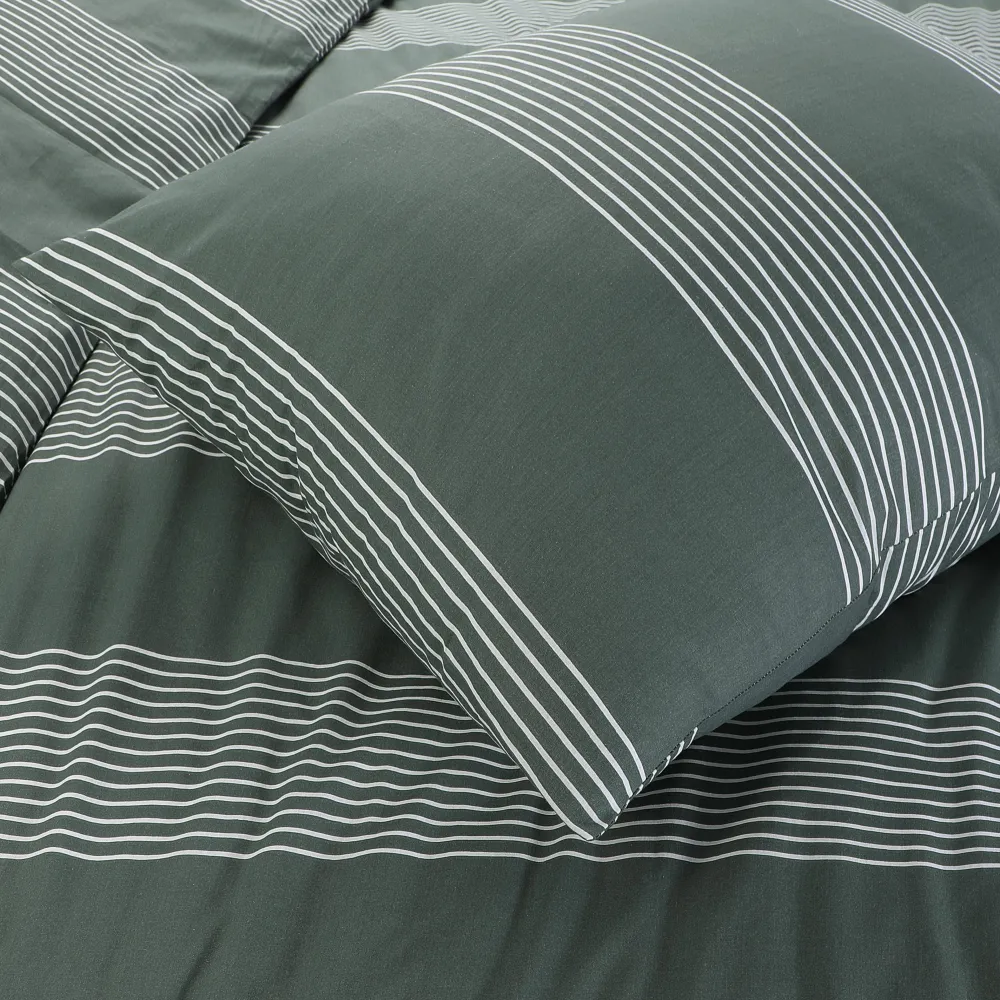 Discount NOUS Living Katoenen Dekbedovertrek Lits-Jumeaux Wide Stripe (240X220 Cm)