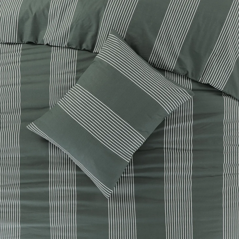 Discount NOUS Living Katoenen Dekbedovertrek Lits-Jumeaux Wide Stripe (240X220 Cm)