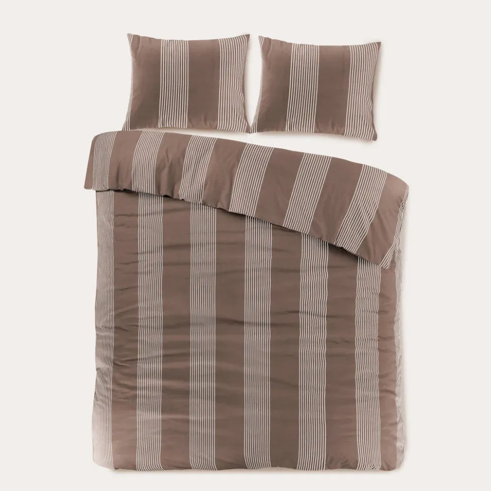 Shop NOUS Living Katoenen Dekbedovertrek Lits-Jumeaux Wide Stripe (240X220 Cm)