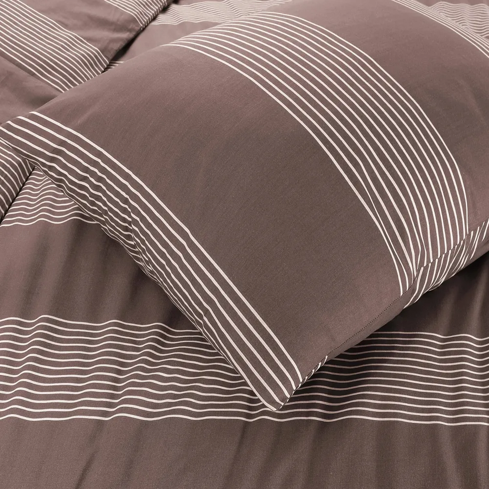 Shop NOUS Living Katoenen Dekbedovertrek Lits-Jumeaux Wide Stripe (240X220 Cm)