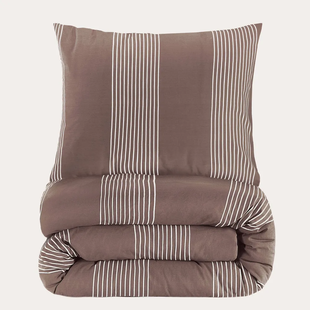 Cheap NOUS Living Katoenen Dekbedovertrek 1 Persoons Wide Stripe (140X220 Cm)