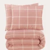 Online NOUS Living Katoenen Dekbedovertrek Lits-Jumeaux Line Check (240X220 Cm)