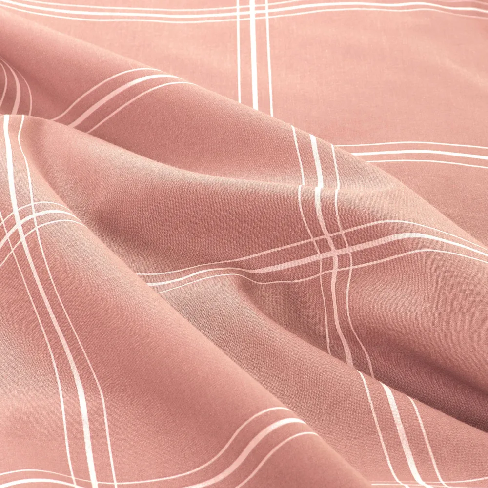 Online NOUS Living Katoenen Dekbedovertrek Lits-Jumeaux Line Check (240X220 Cm)