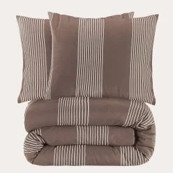 Store NOUS Living Katoenen Dekbedovertrek 2 Persoons Wide Stripe (200X220 Cm)