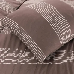 Store NOUS Living Katoenen Dekbedovertrek 2 Persoons Wide Stripe (200X220 Cm)