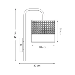 Fashion NOUS Living Wandlamp Dex (O20 Cm)