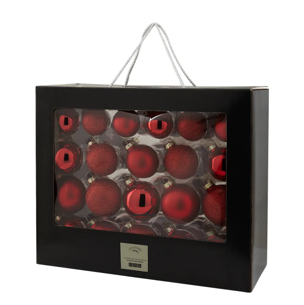 Clearance Nova Belle Kerstbal (Set Van 42) (O6 Cm)