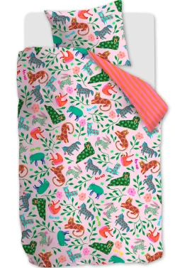 Discount Oilily Katoenen Dekbedovertrek 1 Persoons Happy Zoo (140X200 Cm)