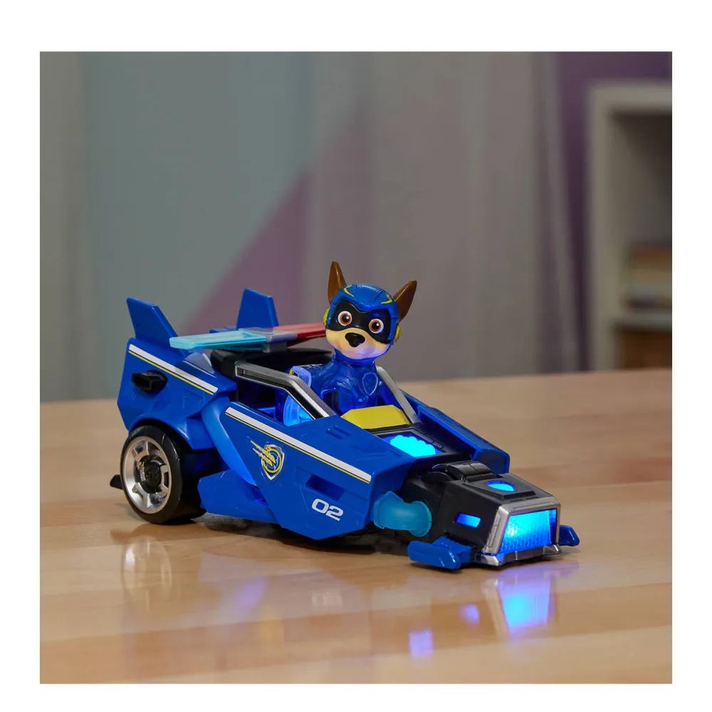 The Mighty Movie Politiewagen Met Chase-Actiefiguur Licht En Geluid|Paw Patrol Outlet
