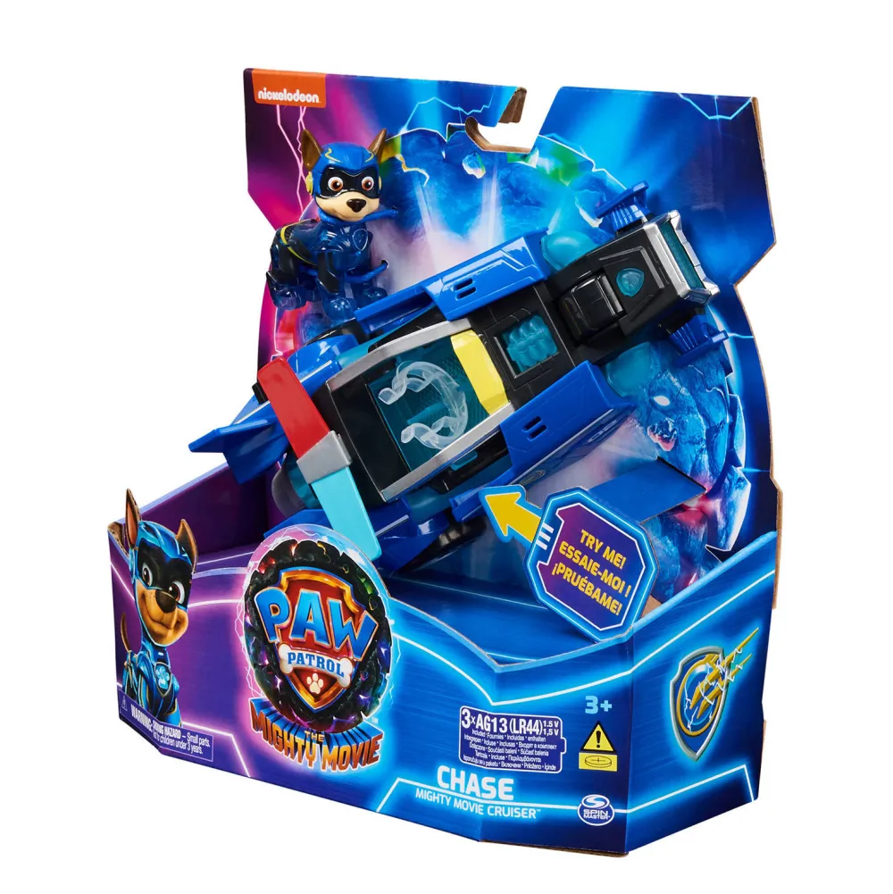 The Mighty Movie Politiewagen Met Chase-Actiefiguur Licht En Geluid|Paw Patrol Outlet
