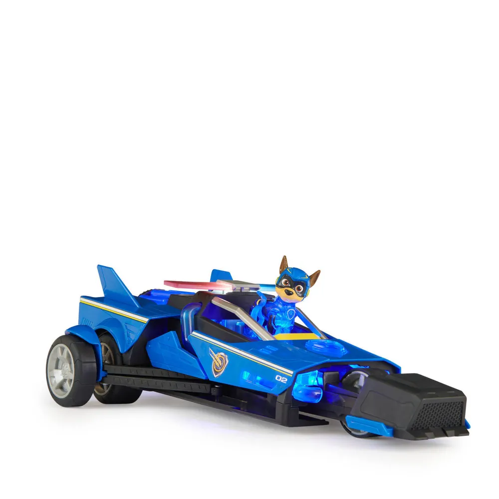 The Mighty Movie Chase'S Transformerende Raceauto Met Licht En Geluid Met Chase|Paw Patrol Discount