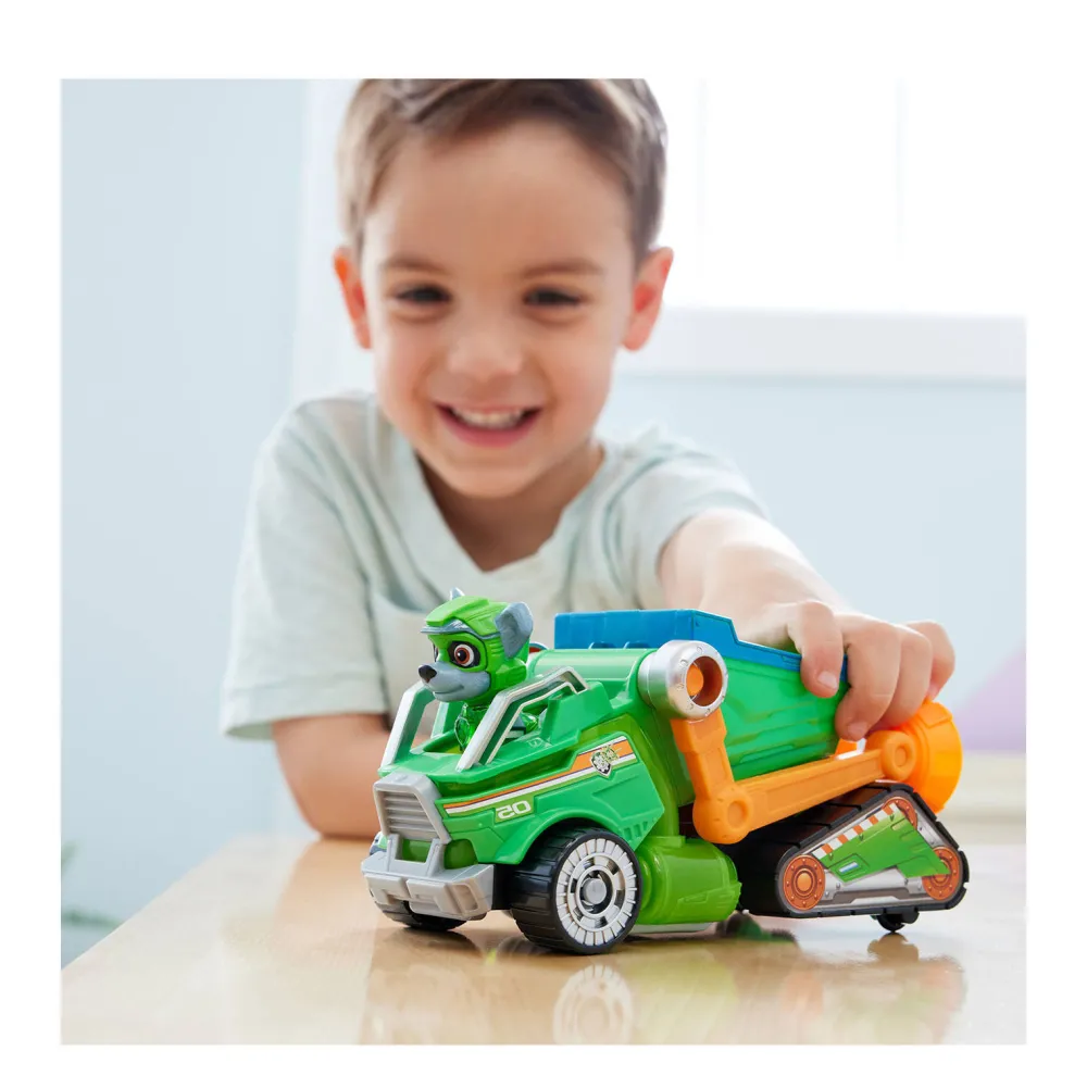 The Mighty Movie Vuilniswagen Met Rocky Actiefiguur Licht En Geluid|Paw Patrol Cheap