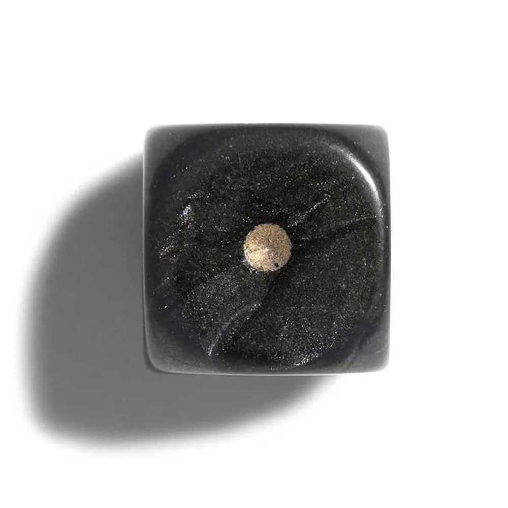 Parelmoer Zwart Dobbelstenen 12Mm 36St. Dobbelstenen 36 Stuks (Parelmoer Zwart)|Philos Outlet