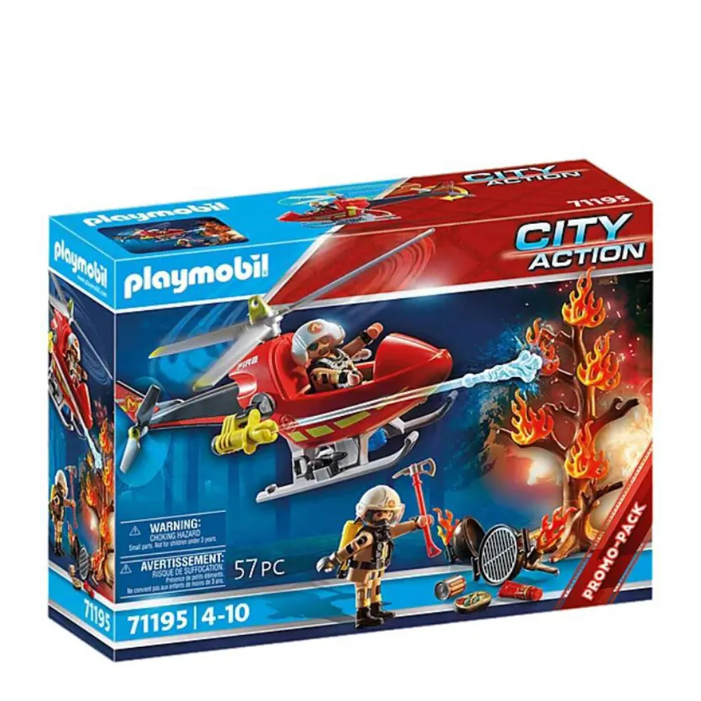City Action Brandbestrijding Helikopter - 71195|Playmobil Store