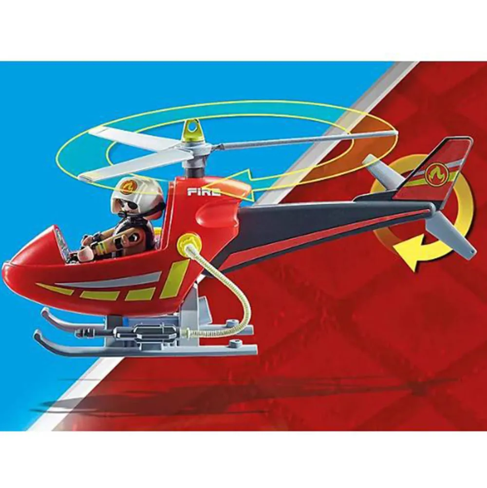 City Action Brandbestrijding Helikopter - 71195|Playmobil Store