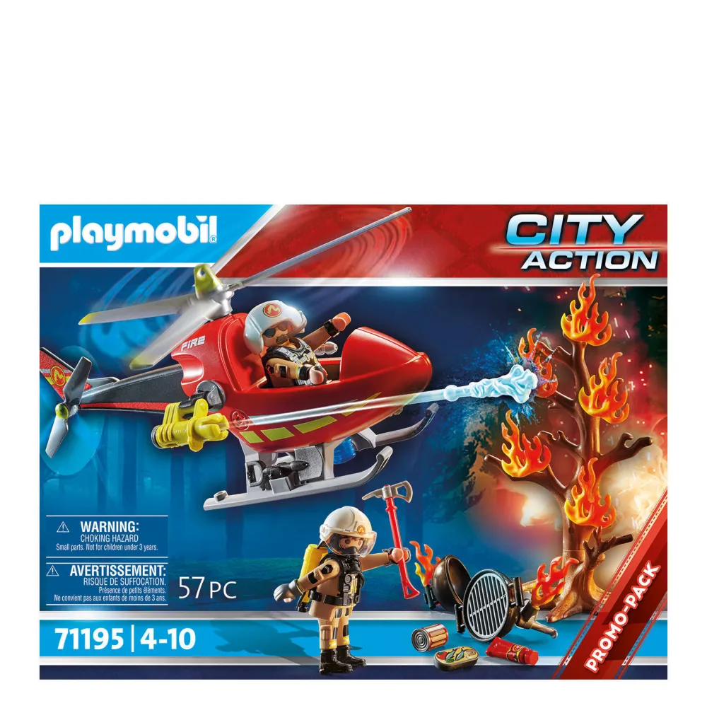 City Action Brandbestrijding Helikopter - 71195|Playmobil Store