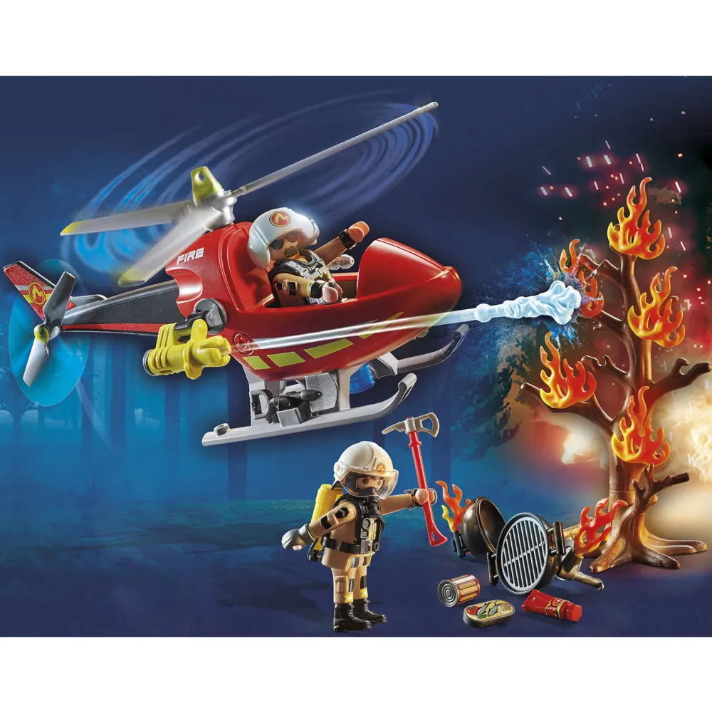 City Action Brandbestrijding Helikopter - 71195|Playmobil Store