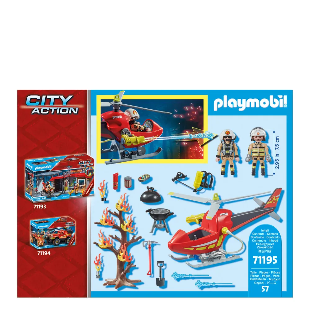 City Action Brandbestrijding Helikopter - 71195|Playmobil Store