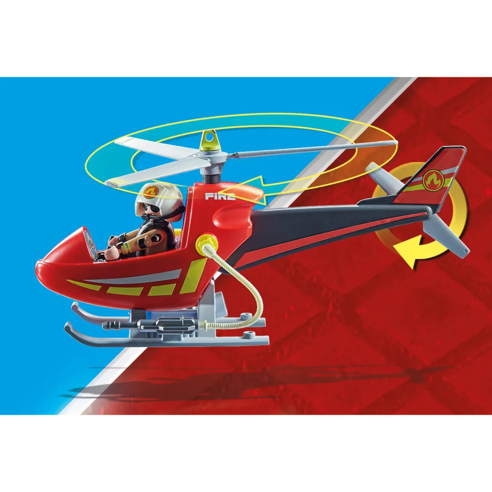 City Action Brandbestrijding Helikopter - 71195|Playmobil Store