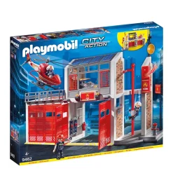 City Action Grote Brandweerkazerne Met Helicopter|Playmobil Cheap