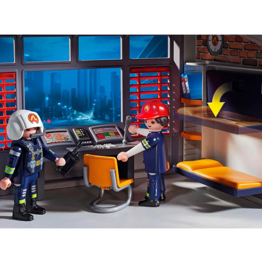 City Action Grote Brandweerkazerne Met Helicopter|Playmobil Cheap