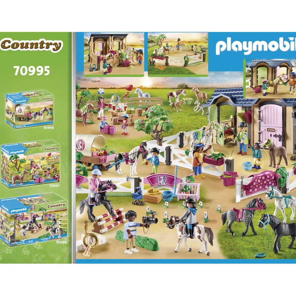 Country Rijlessen Met Paardenboxen 70995|Playmobil Best
