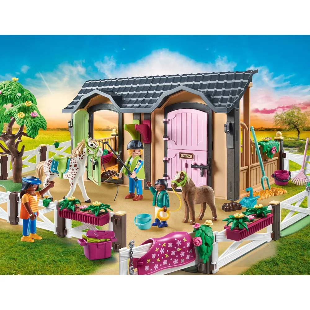 Country Rijlessen Met Paardenboxen 70995|Playmobil Best