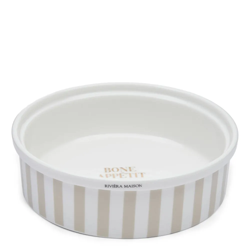 Cheap Riviera Maison Honden Voerbak - Bone Appetit Dog Bowl - L (O 20X6 Cm)