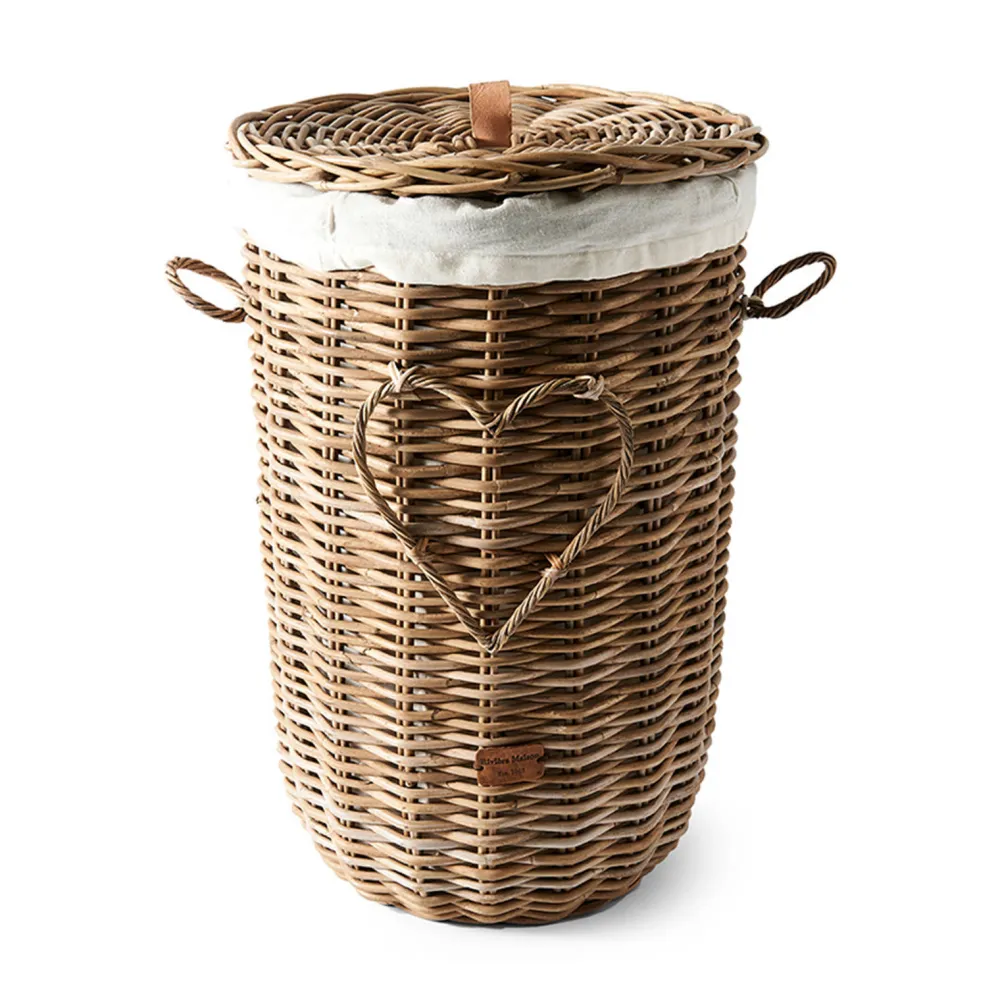 Shop Riviera Maison Rustic Rattan Heart Wasmand (80 Liter)