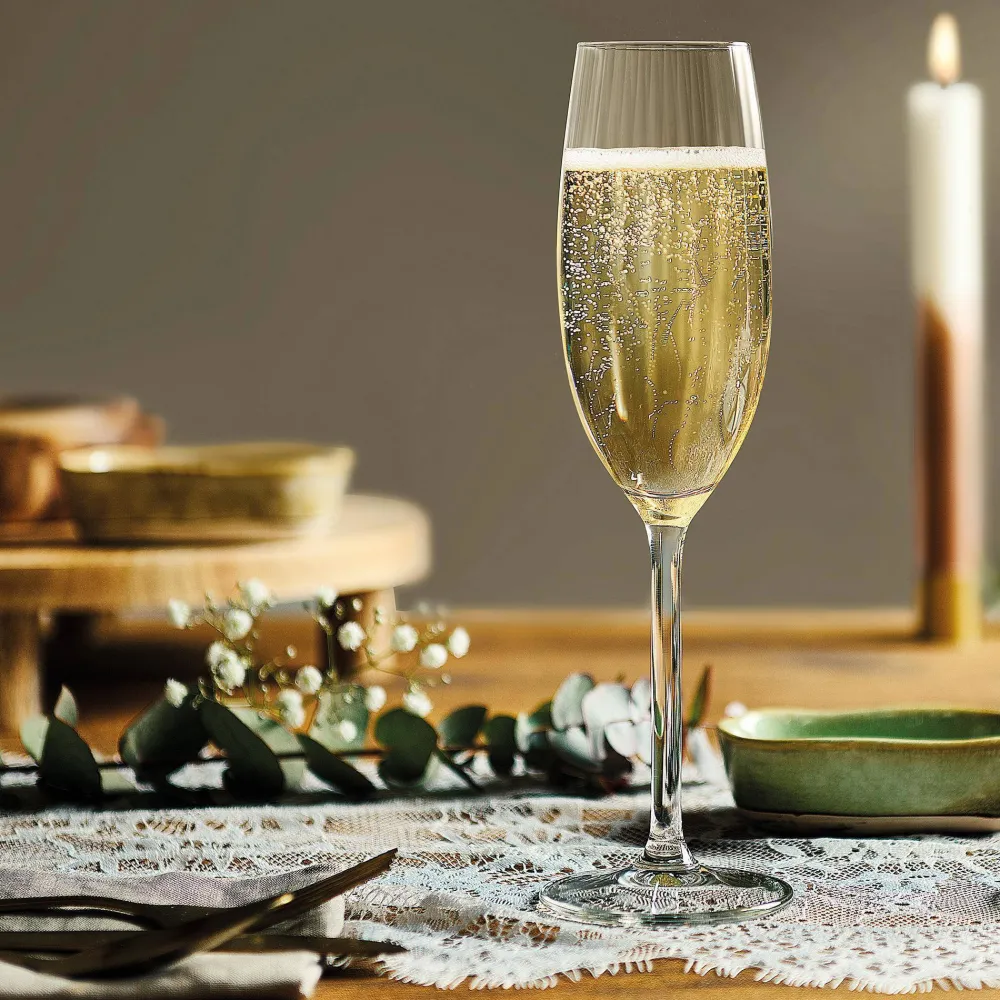 Store Royal Leerdam Champagneglas Plisse (Set Van 4)